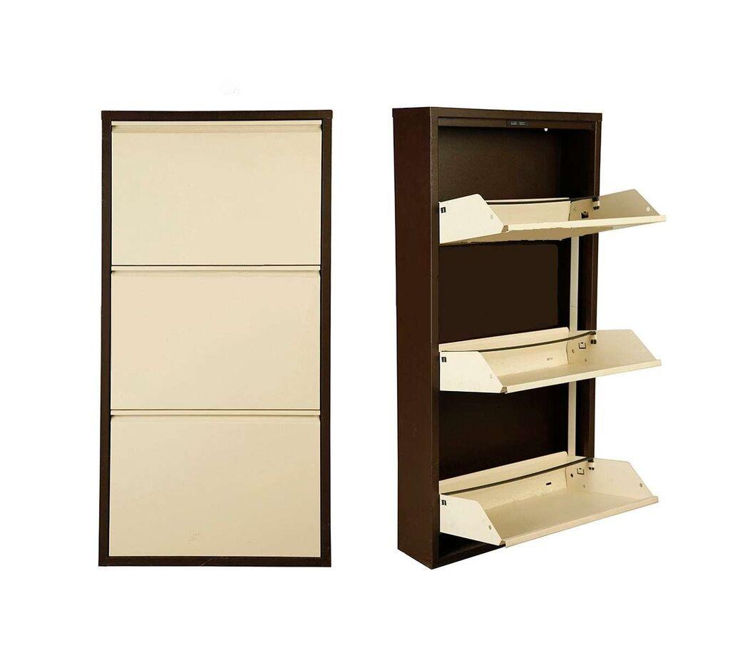 Hanah Home Ormarić za cipele Torino 3, 50x104x15 cm, Smeđa