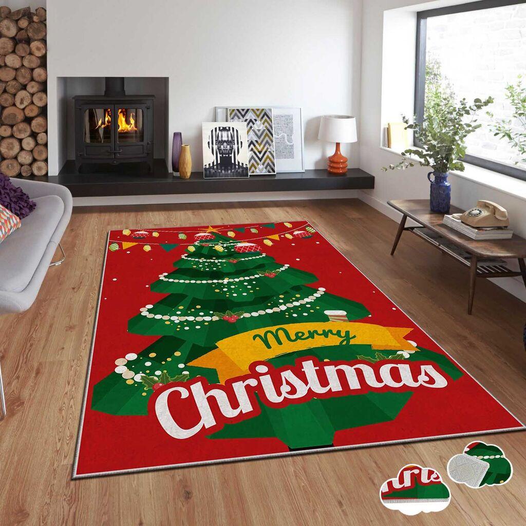 Conceptum Hypnose tepih s novogodišnjim motivima Asr-Crpt-2, pravokutni, 80 x 140 cm, šareni
