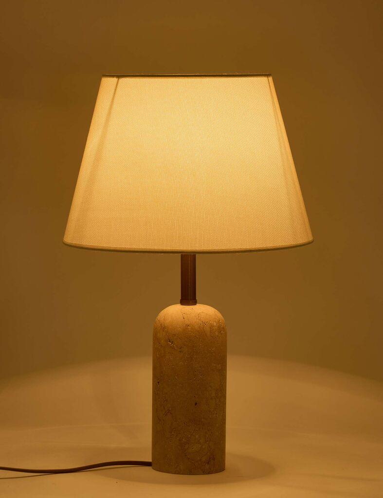 Opviq Stolna lampa Kumas Sapkali Travertin, bež
