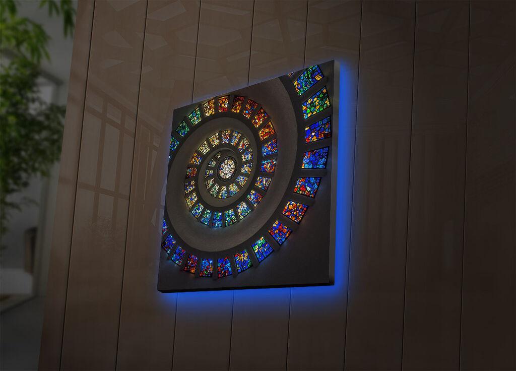 Zidna slika sa LED osvetljenjem 4040DACT-49, 40x40 cm