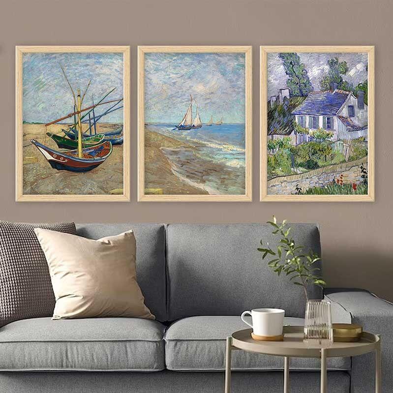 Wallity Set uramljenih slika 3NTC_UN3864925, 3 dijela