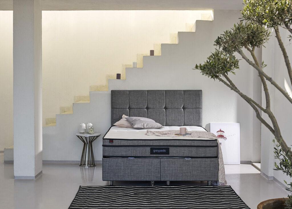 Hanah Home Dušek Greypedic, 200x200 cm, Bijeli