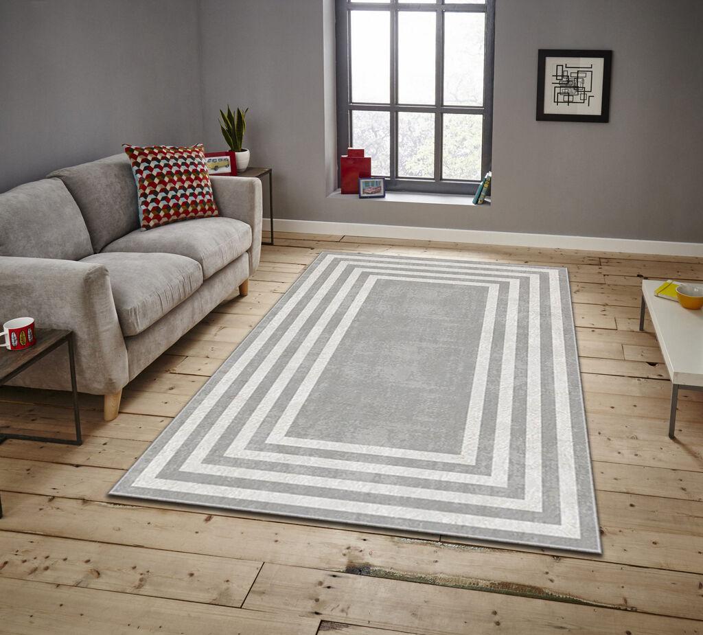 Conceptum Hypnose tepih Asr Crpt-121, pravougaoni, 100 x 140 cm, svijetlo sivi
