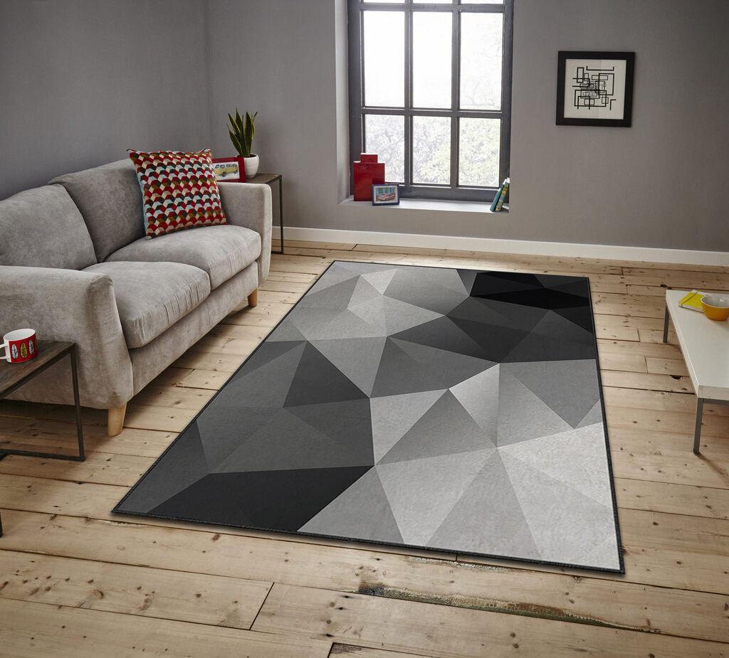 Conceptum Hypnose Tepih Asr Crpt-103, Pravougaoni, 160 x 230 cm, Sivi
