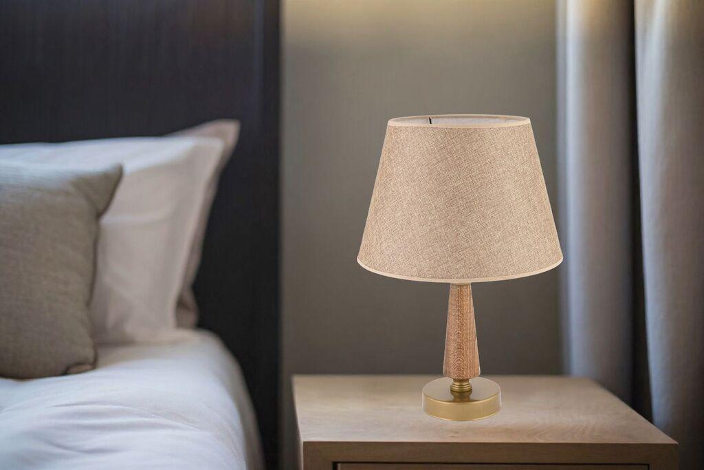 Opviq Stona lampa 302, 60 W, 43 cm, Bež