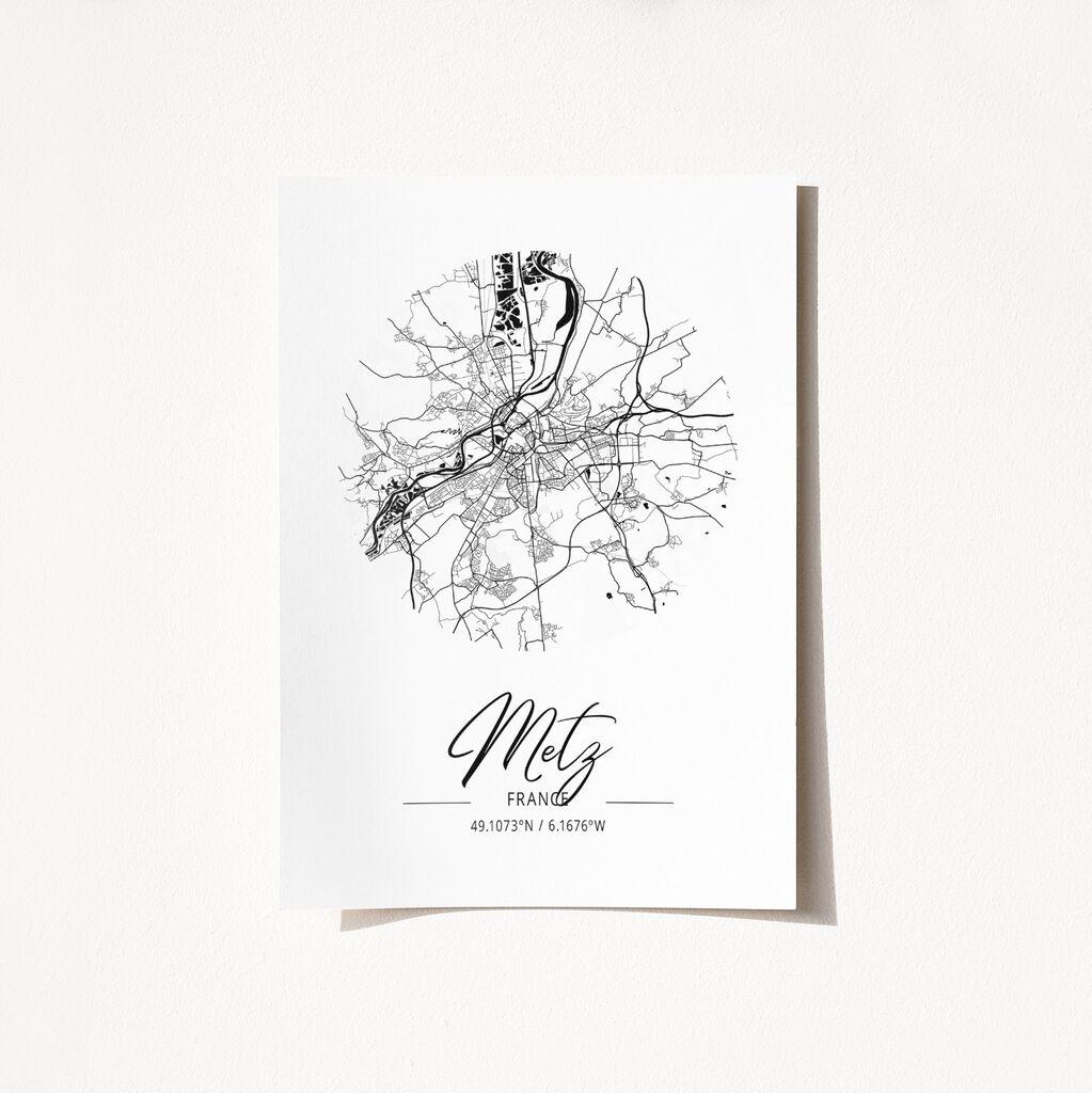 Poster Wallity Francuska Metz-2073, 42x59,4 cm