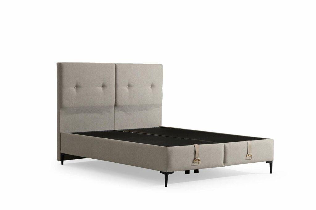 Hanah Home Podnica za krevet s Bade uzglavljem, 180x123x200 cm, Bež