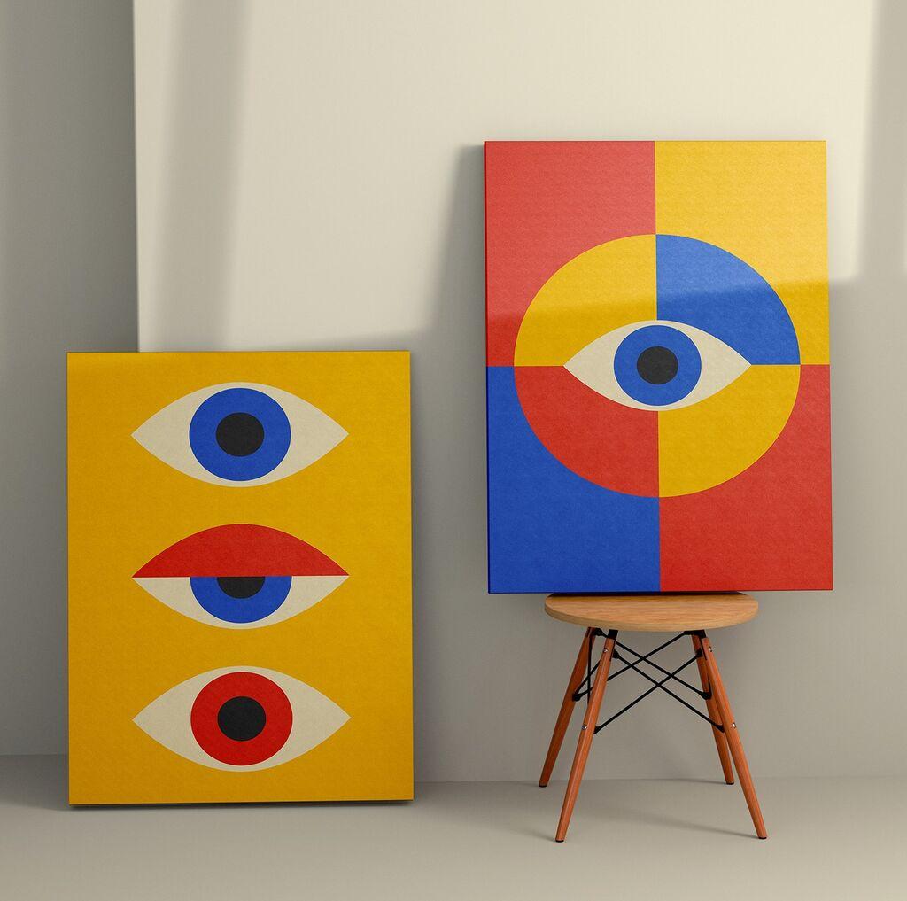 Wallity Zidna dekoracija 2KNV4262, 50 x 70cm, 2 komada