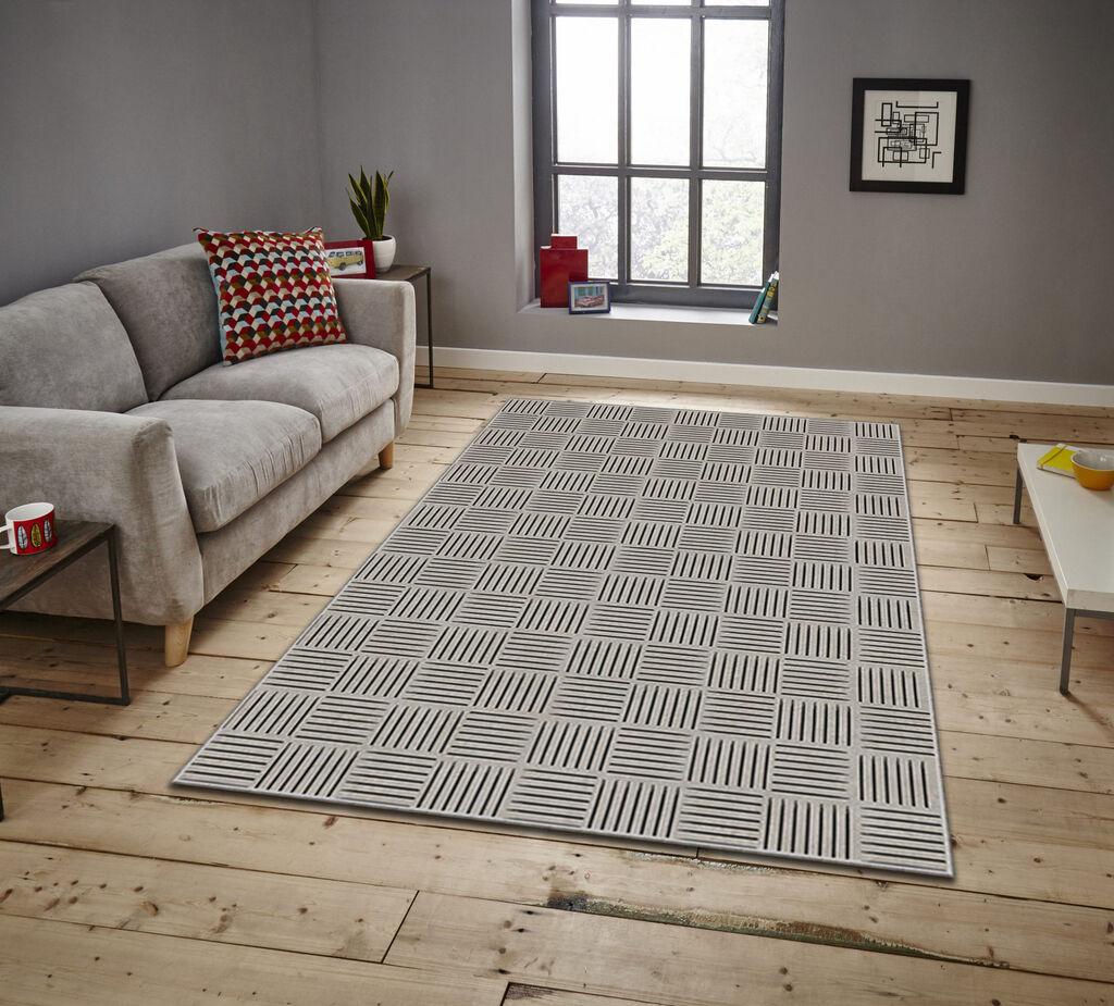 Conceptum Hypnose tepih Asr Crpt-52, pravougaoni, 80 x 140 cm, siva
