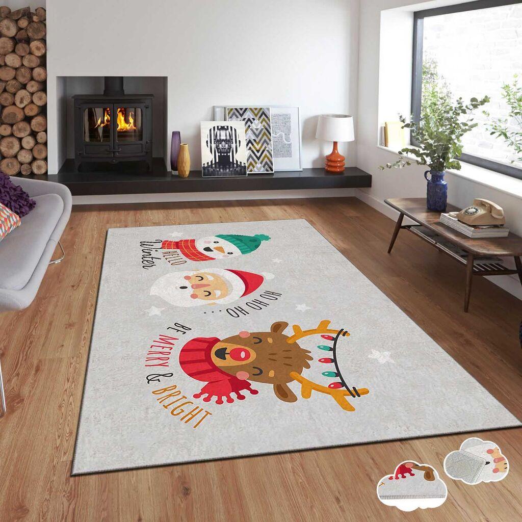 Conceptum Hypnose Tepih sa novogodišnjim motivima Asr-Crpt-38, Pravougaoni, 100 x 140 cm, Šareni