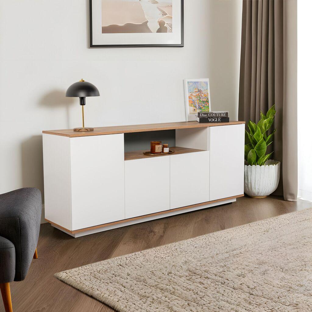 Hanah Home Konzolni sto Arista, 180x75x44,5 cm, Bijela