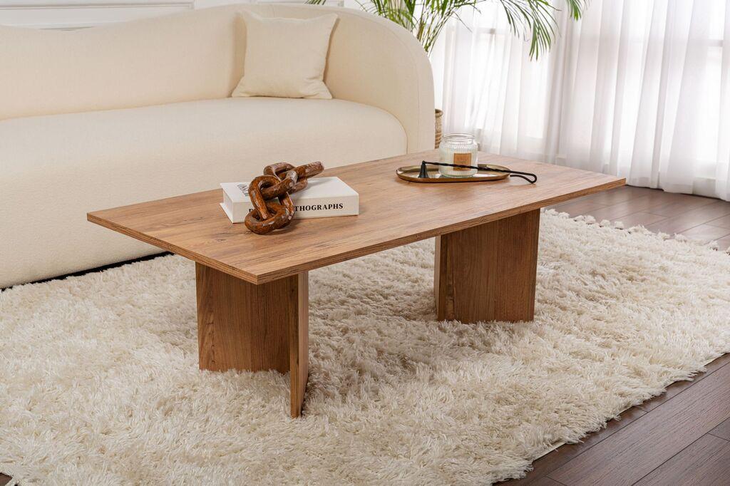 Nordure Klub sto Sabin, 119x40x60 cm, Smeđa