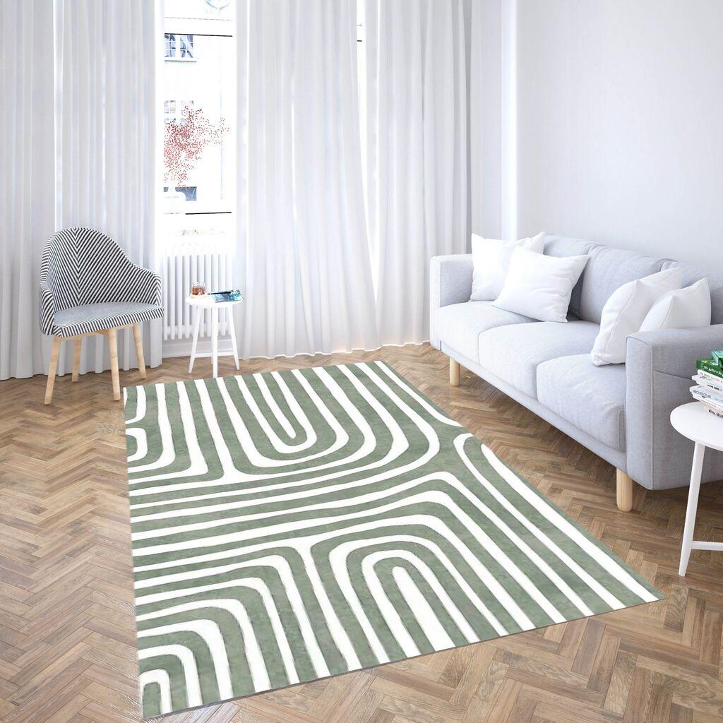 Conceptum Hypnose tepih CG_108, pravougaoni, 80 x 140 cm, sivo-bijeli