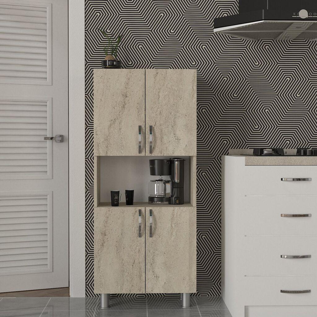 Hanah Home Polica za kuću William, 59,5x140,3x29,5 cm, Krem