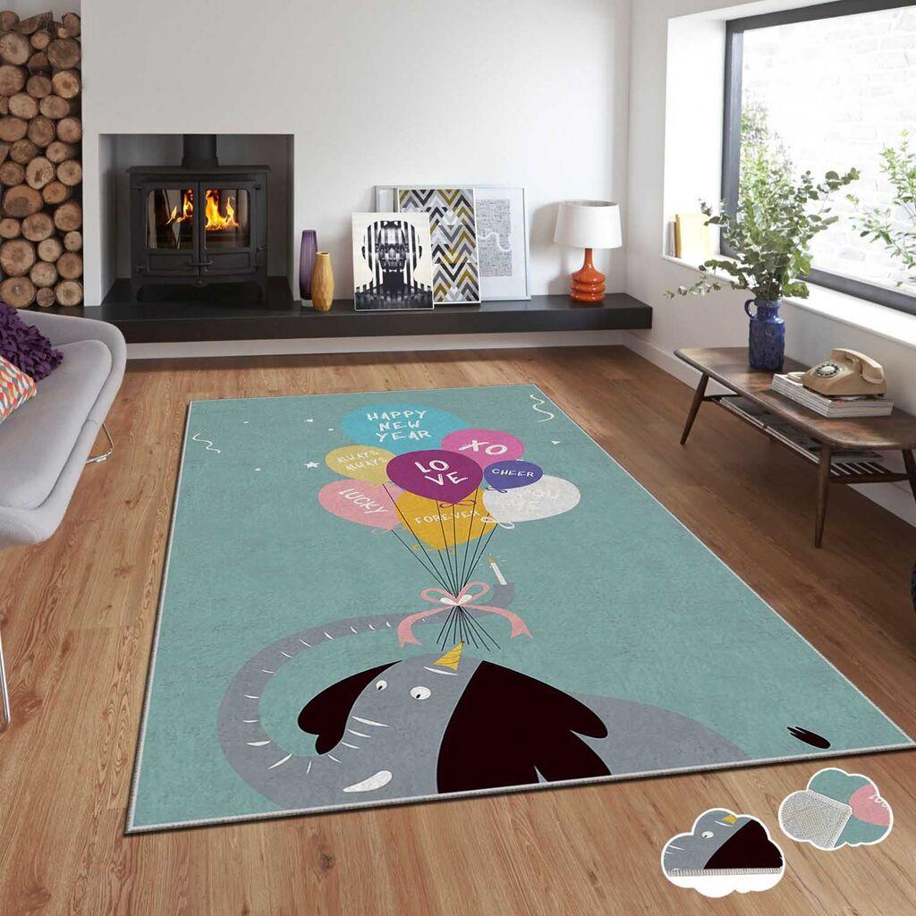 Conceptum Hypnose tepih s novogodišnjim motivima Asr-Crpt-18, Pravougaoni, 80 x 140 cm, Šareni