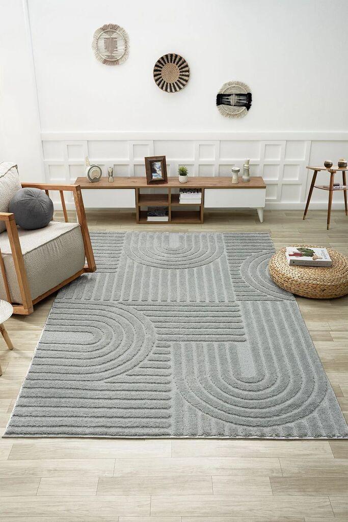 Conceptum Hypnose tepih 0691B, pravougaoni, 80 x 250 cm, siva