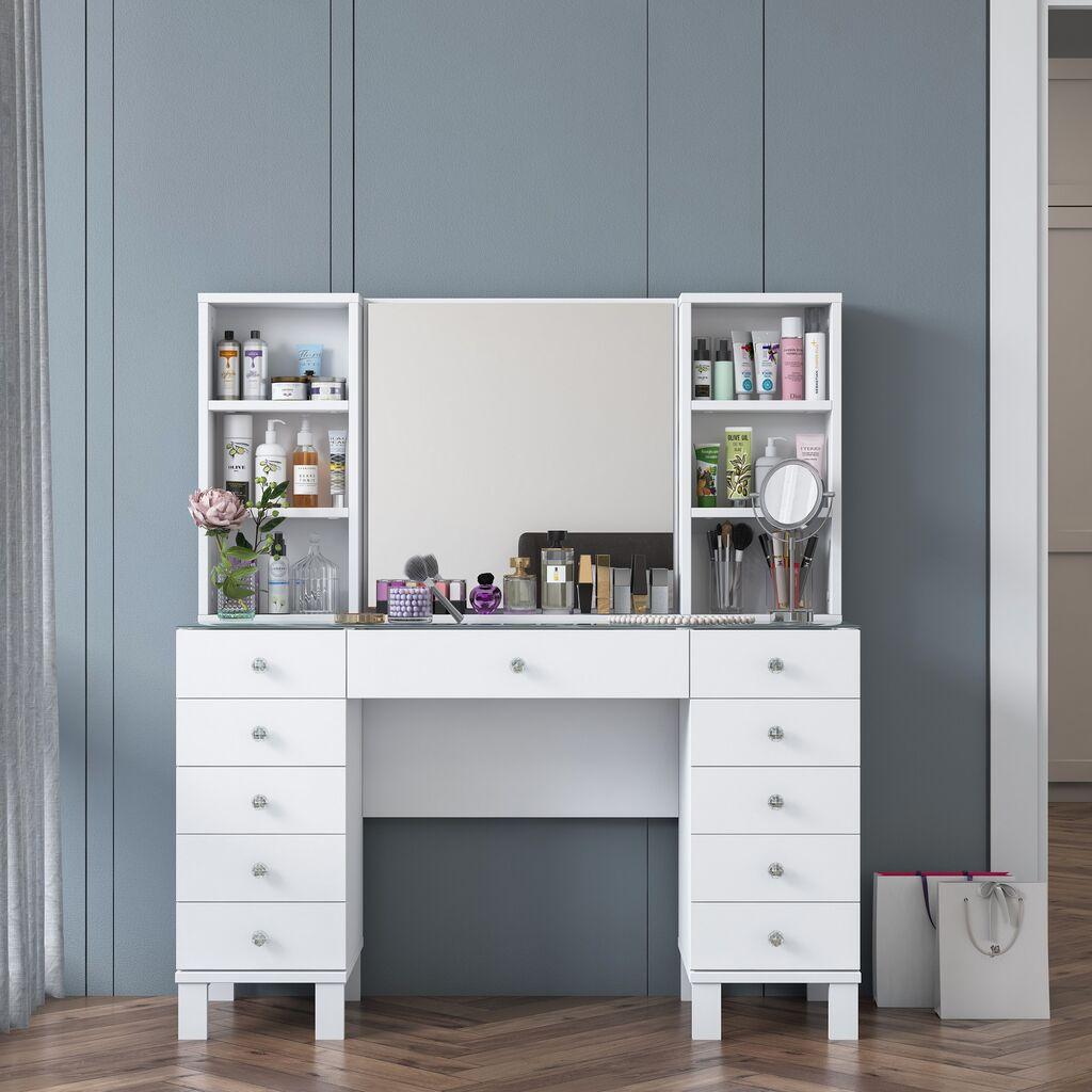 Hanah Home Toaletni stolić BJ136-3846, Bijeli