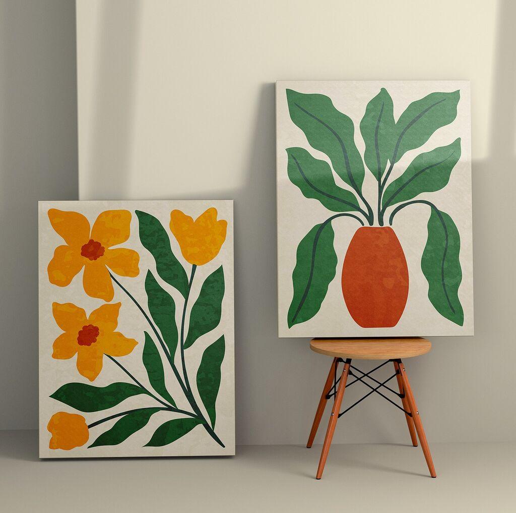 Wallity Zidna dekoracija 2KNV4387, 50 x 70cm, 2 komada