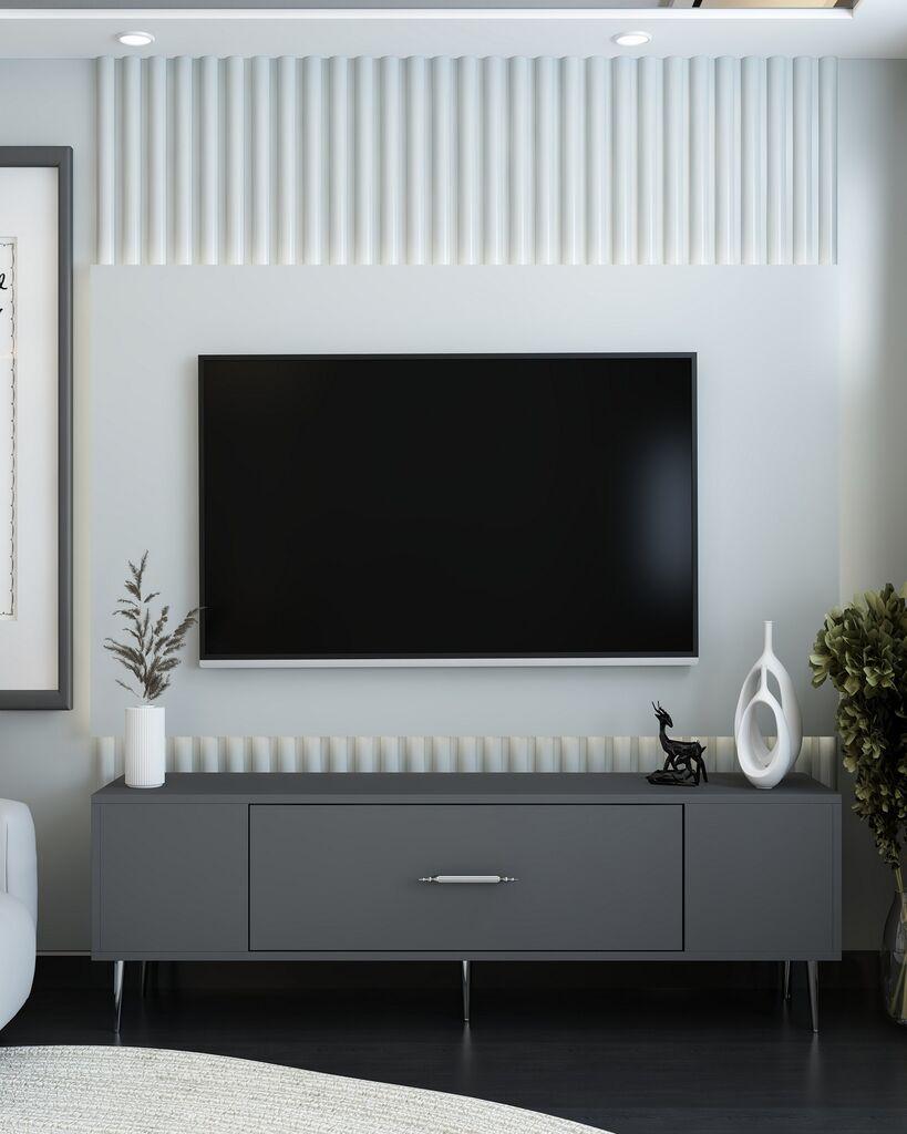 Hanah Home TV komoda za dekoraciju, 150x48,2x29,6 cm, antracit boja