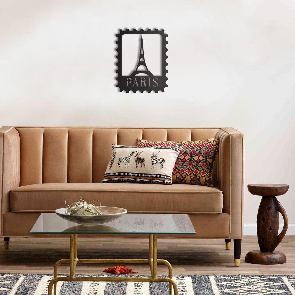 Wallity Zidna dekoracija Paris Pečat, crna