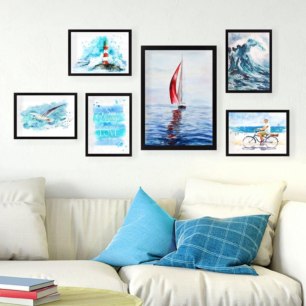 Wallity set slika SET_016, 6 dijelova