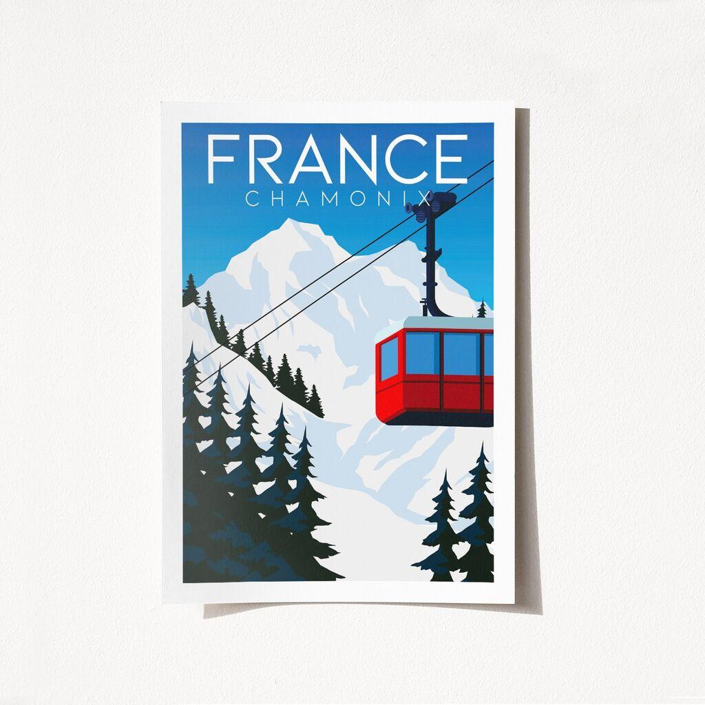 Poster Wallity, Chamonix, Francuska, 1993, 42x59,4 cm