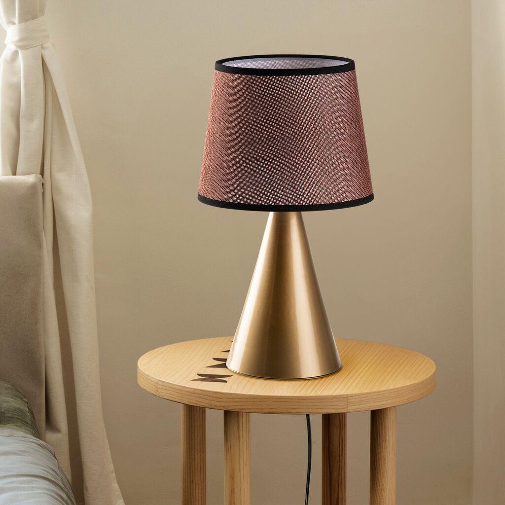 Opviq Stona lampa Kona-15485, Zlatno-smeđa