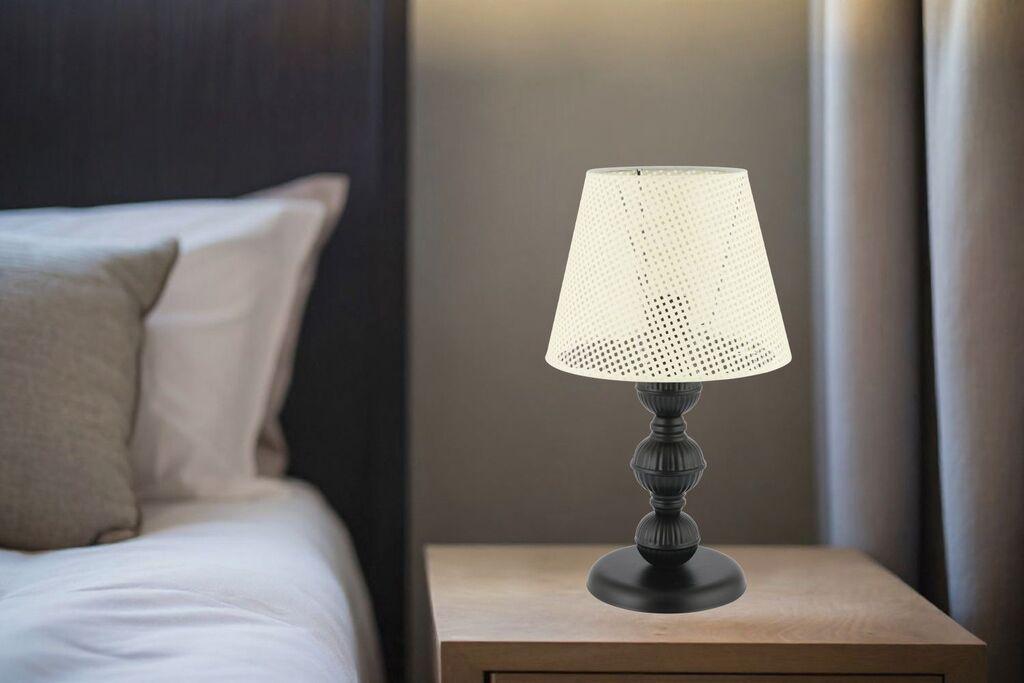 Opviq Stona lampa 301 Hazeran, 60 W, 45 cm, Krem