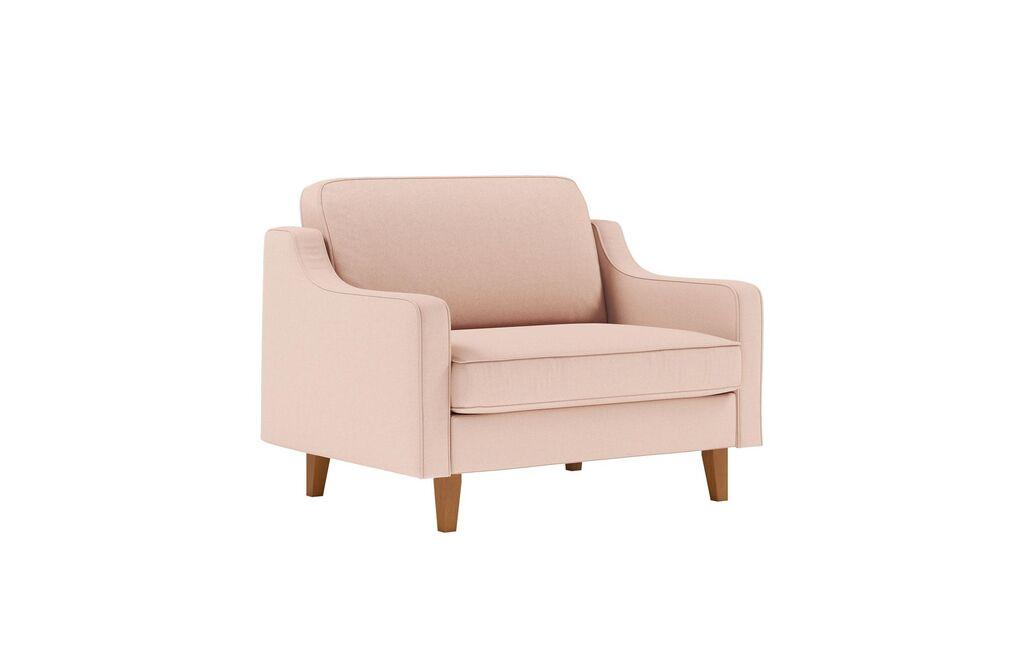 Atelier del Sofa Fotelja Robin Dvosjed, svijetlo ružičasta