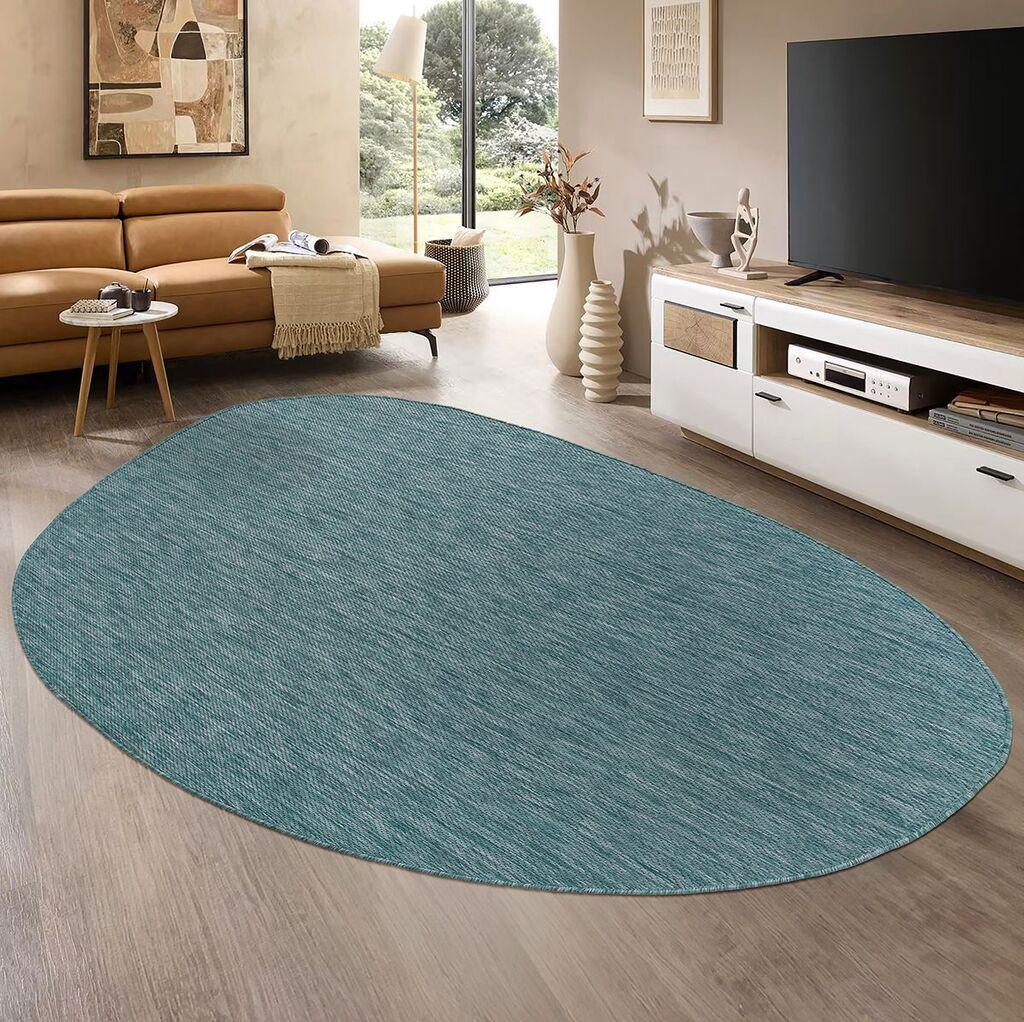 Conceptum Hypnose Tepih Tema 9036, Ovalan, 120 x 180 cm, Tirkizna