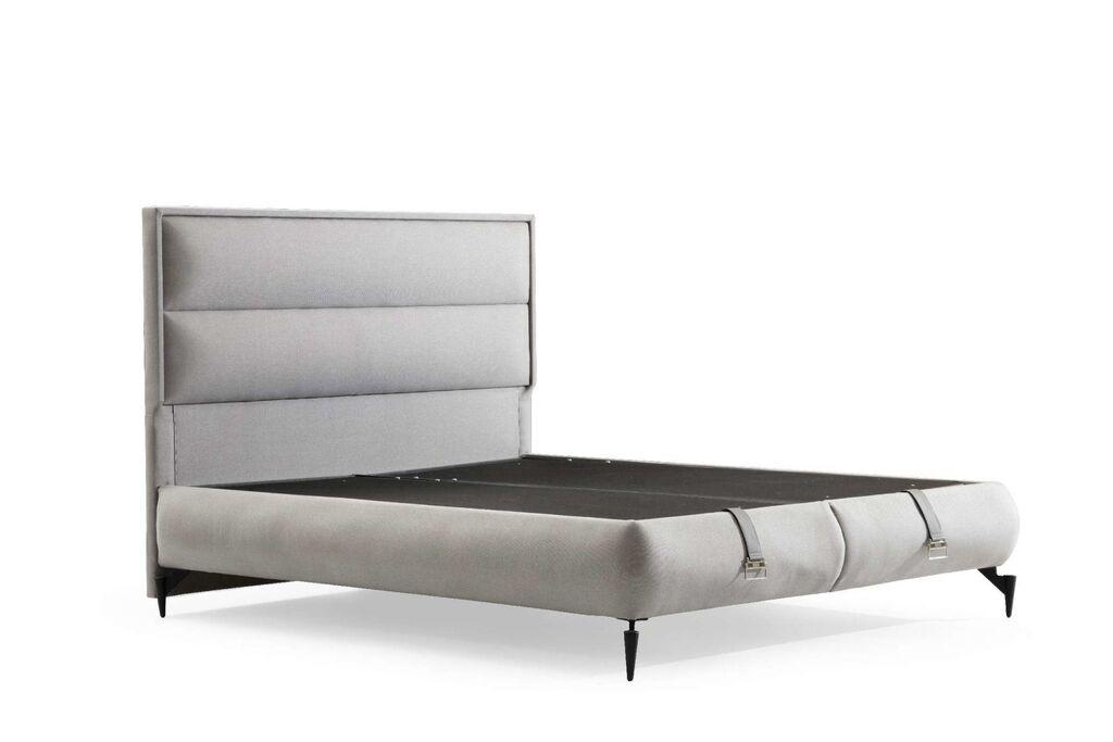 Hanah Home Base za krevet s uzglavljem Fresh, 180x122x200 cm, Siva