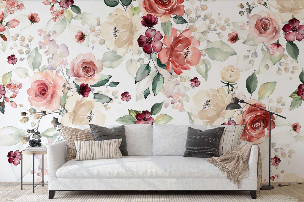 Wallity Tapeta za zid MDK-00114, 100x100 cm, Šarena
