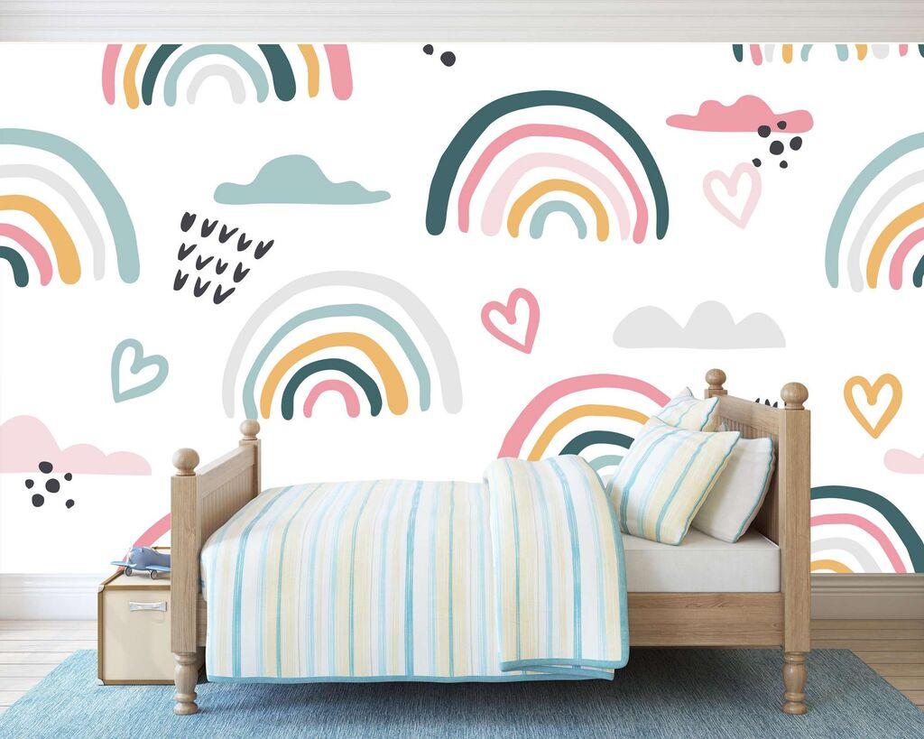 Wallity Tapeta za zid MDK-00130, 100x100 cm, Šarena