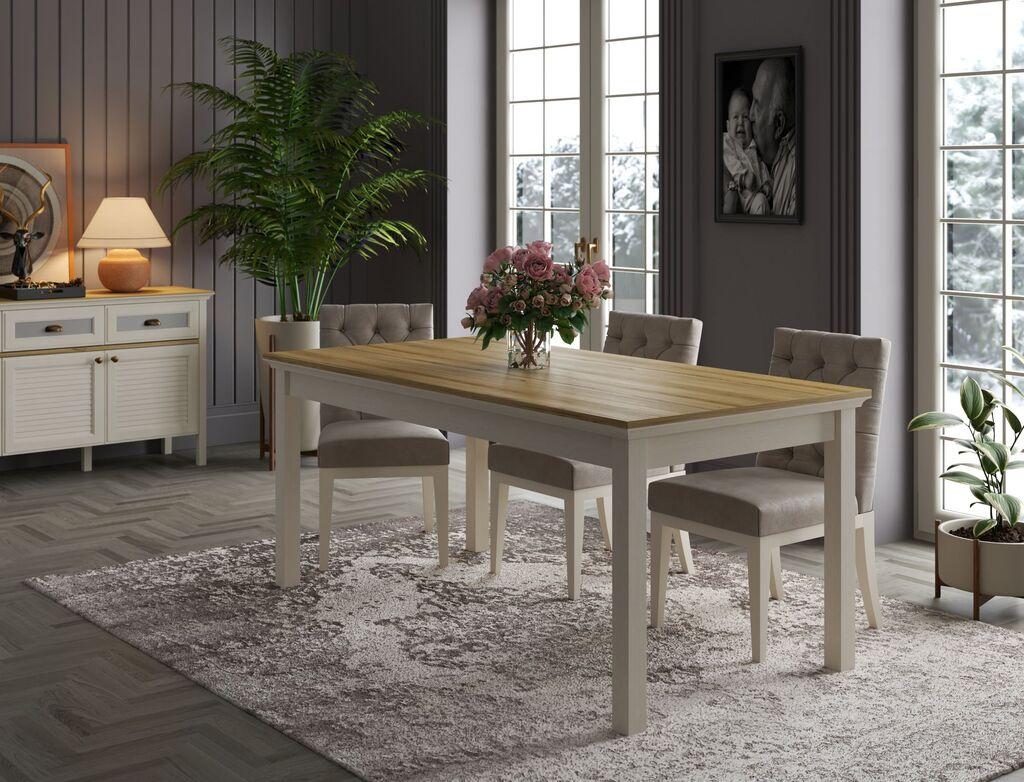Hanah Home Trpezarijski sto FRN-21023, 180,2x77,6x90,2 cm, Krem
