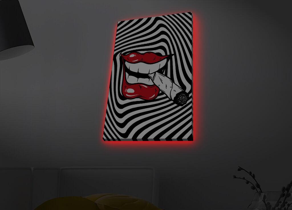 Zidna slika sa LED osvetljenjem 4570MDACT-077, 45x70 cm
