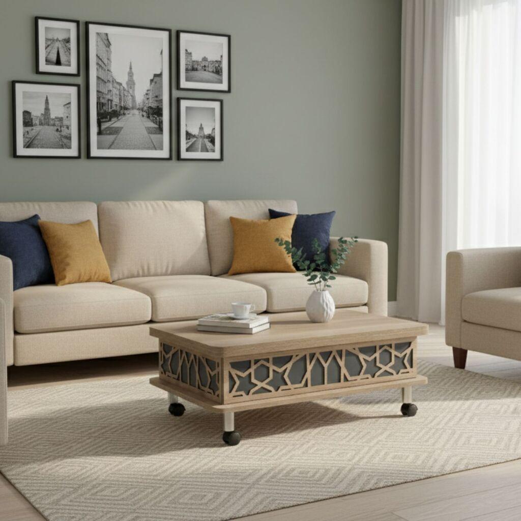 Hanah Home Stol za dnevni boravak Adt 90x40x60 cm, Antracit