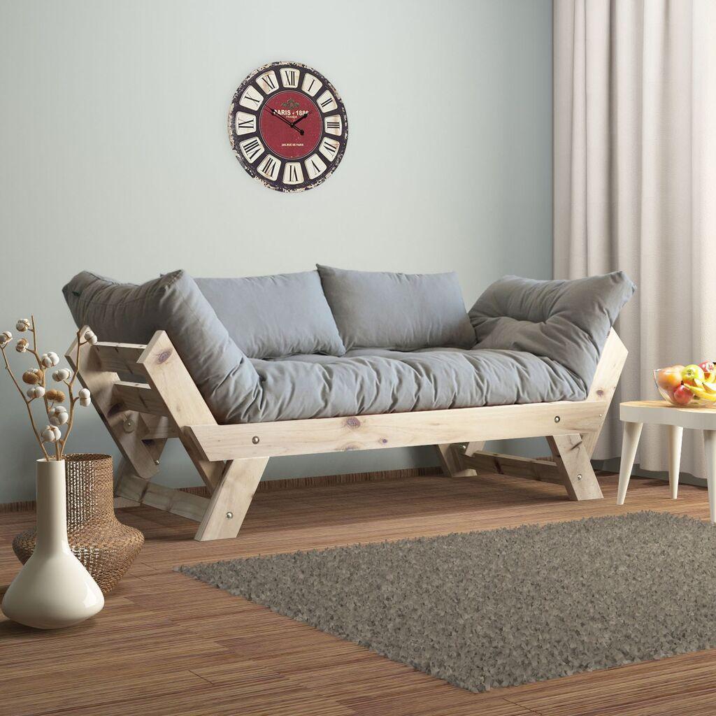 Hanah Home Garden dvosjed, prirodna i siva boja