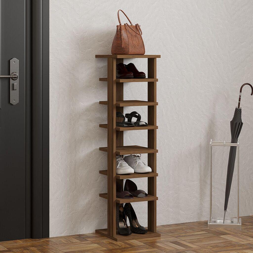 Hanah Home Stalak za cipele Ayka, 29,6x110x29,6 cm, orah