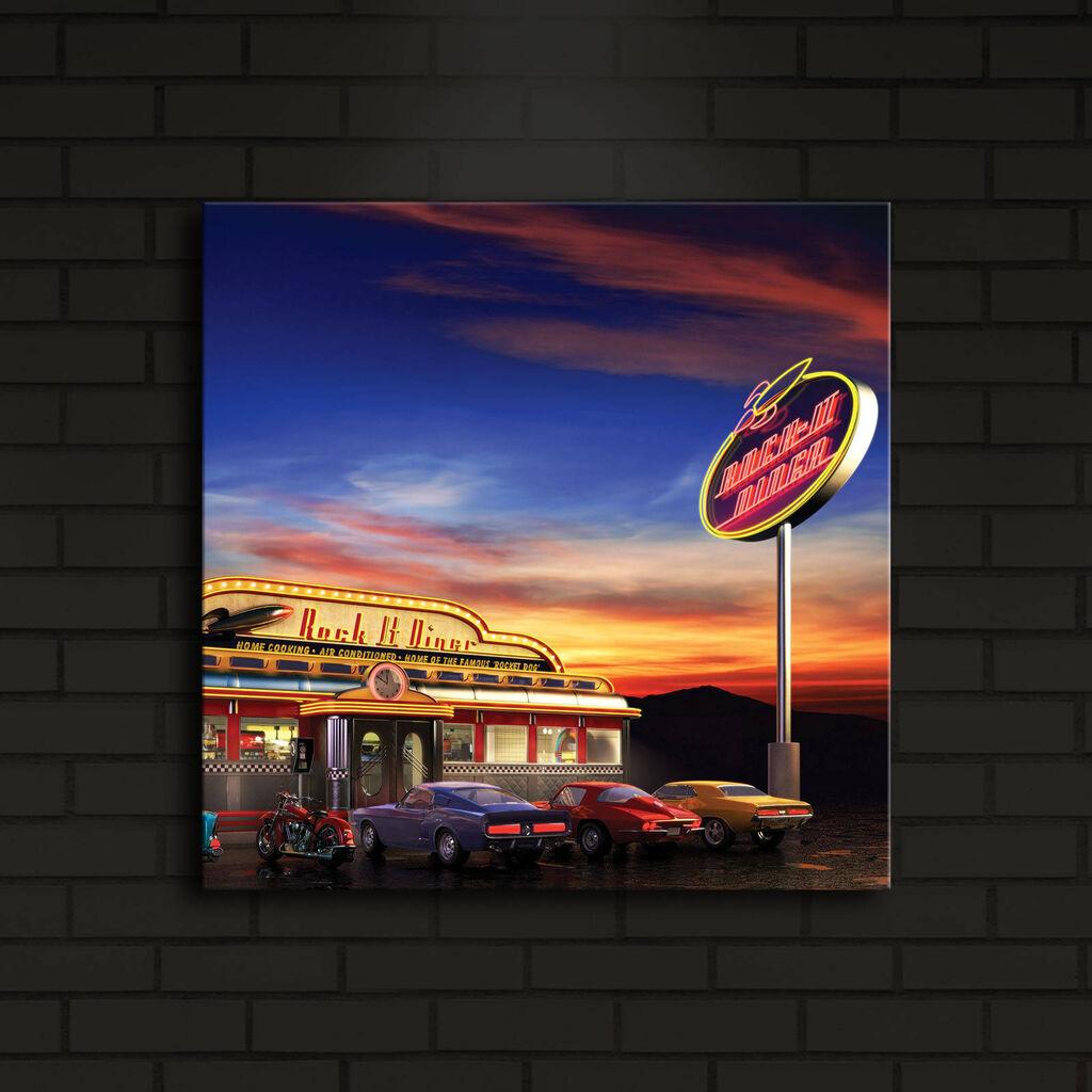 Zidna slika sa LED osvetljenjem 4040IACT-24, 40x40 cm