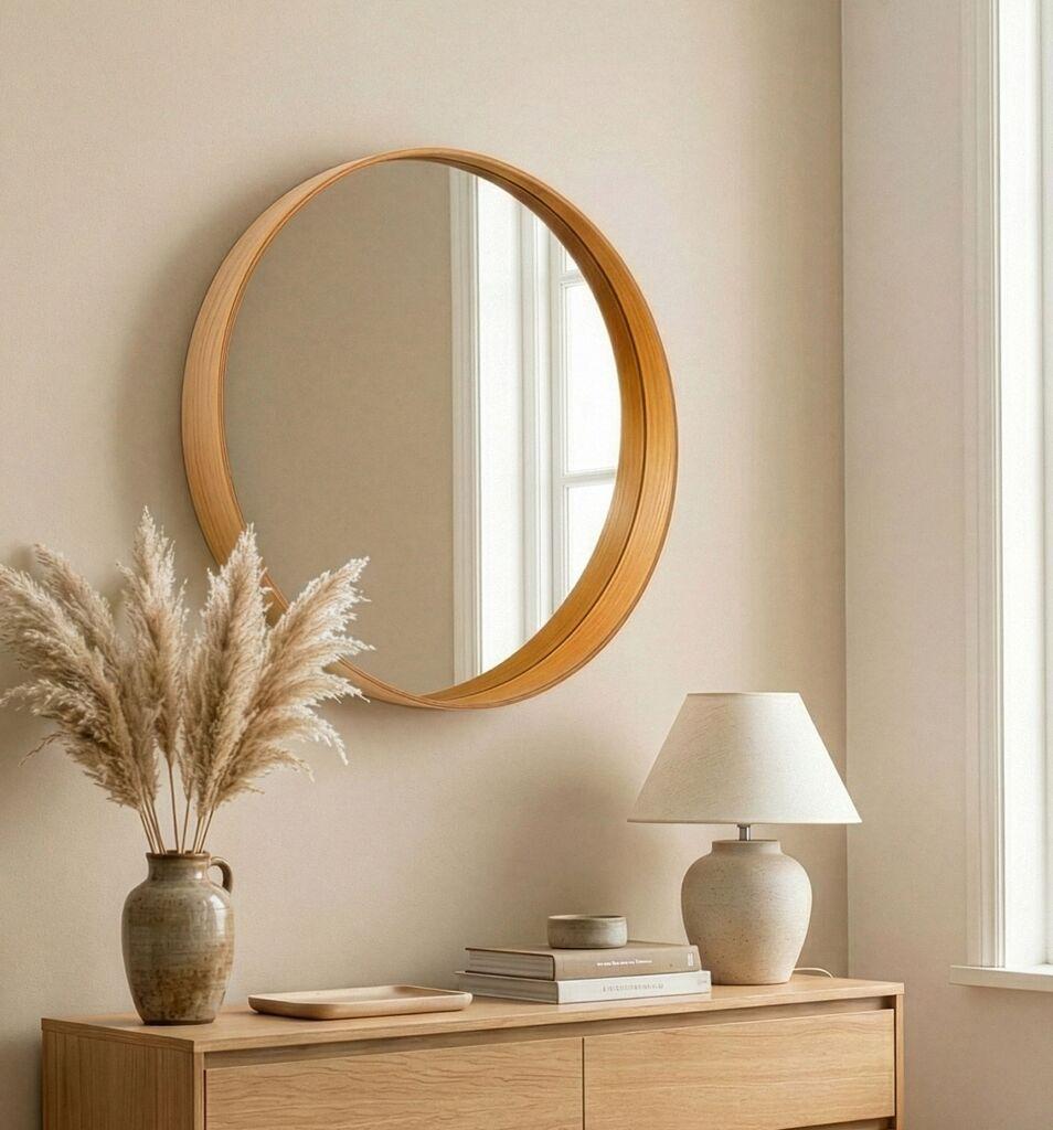 Hanah Home Mirror Bias 80, hrast
