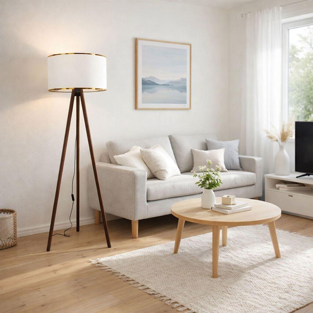 OPVIQ AYD 2984 Podna lampa, Drvena, E27, Bijela
