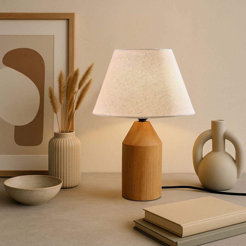 Opviq Stona lampa 241962, Smeđe-krem