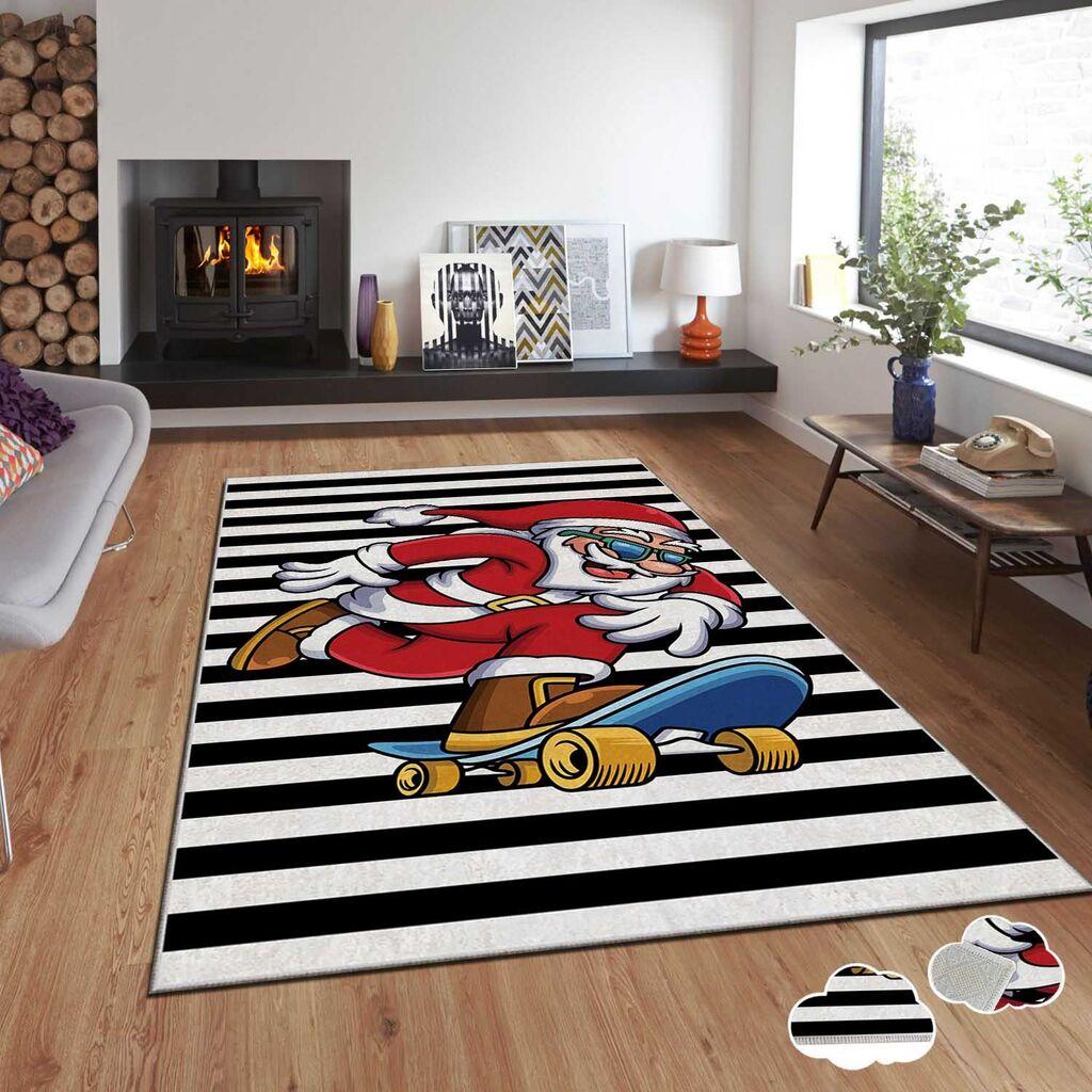 Conceptum Hypnose tepih s novogodišnjim motivima Asr-Crpt-46, Pravougaoni, 80 x 140 cm, Šareni