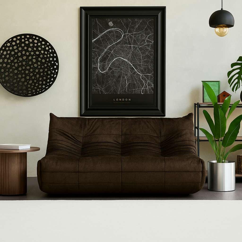 Atelier del Sofa Dvosjed Bocek, Smeđa