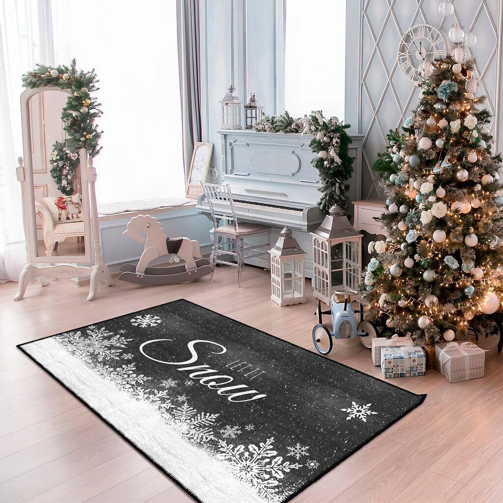 Conceptum Hypnose tepih Woobtny0332, 80 x 120cm, crno-bijeli
