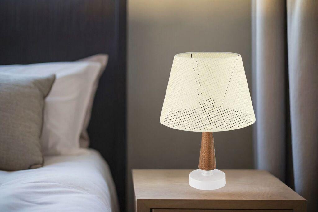 Opviq Stona lampa 302 Hazeran, 60 W, 43 cm, Krem