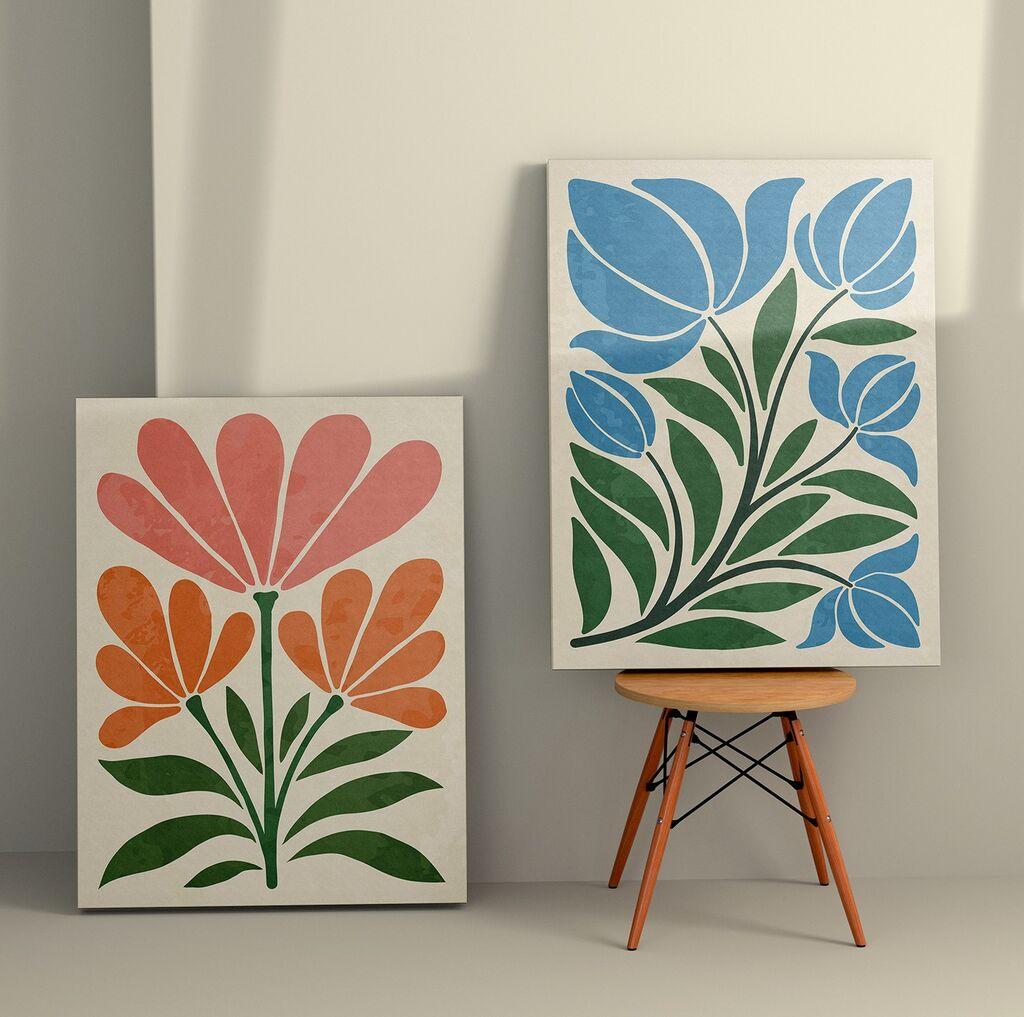 Wallity Zidna dekoracija 2KNV4386, 50 x 70cm, 2 komada