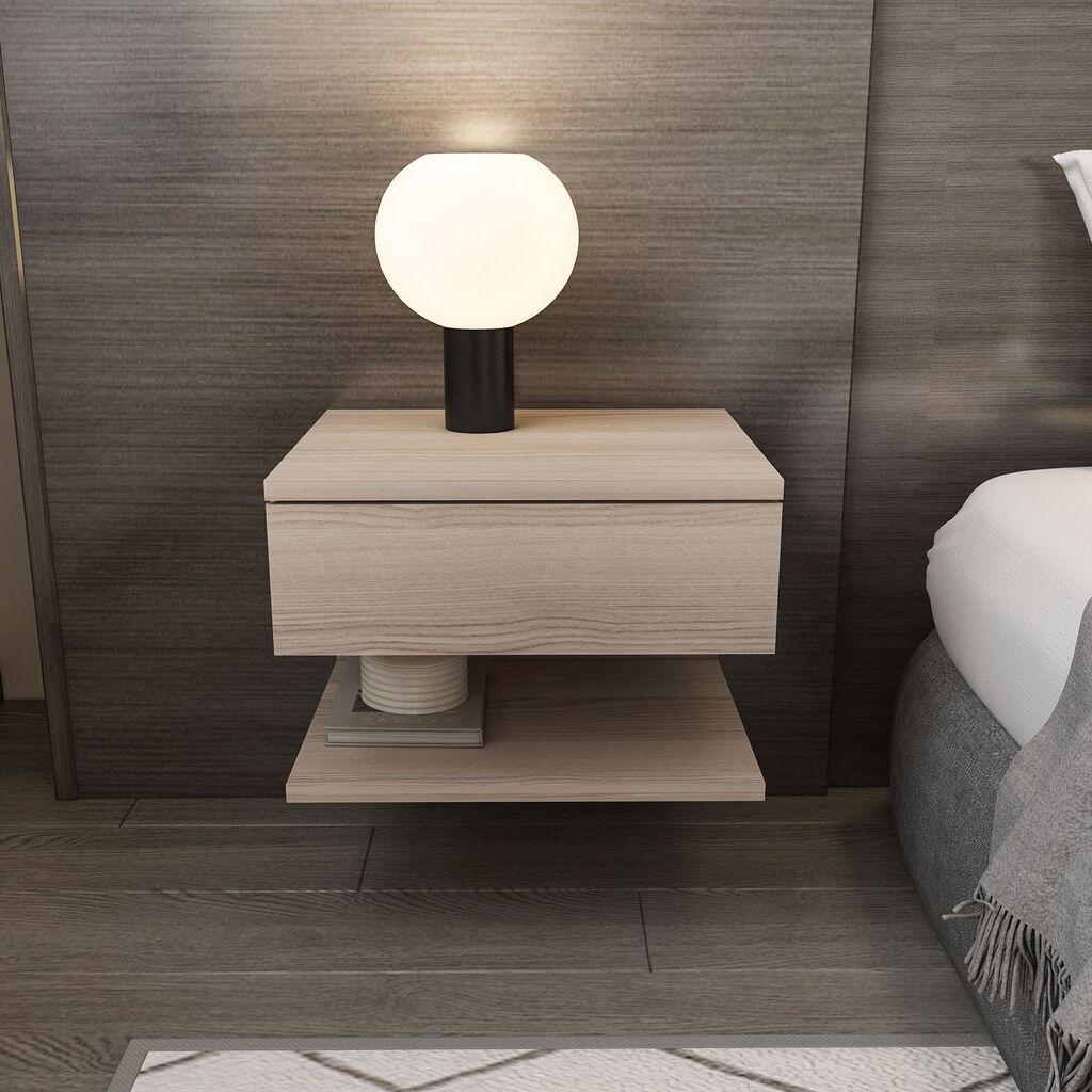 Hanah Home Vivid noćni ormarić, 45x31,4x36,8 cm, bež