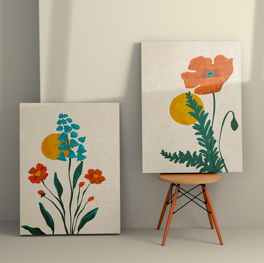 Wallity Zidna dekoracija 2KNV4288, 70 x 100cm, 2 komada