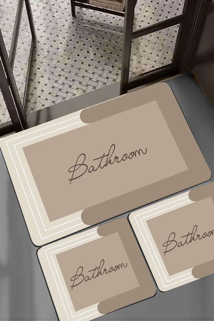 L'essentiel Maison Nakoe set tepiha za kupatilo, 3 komada, bež